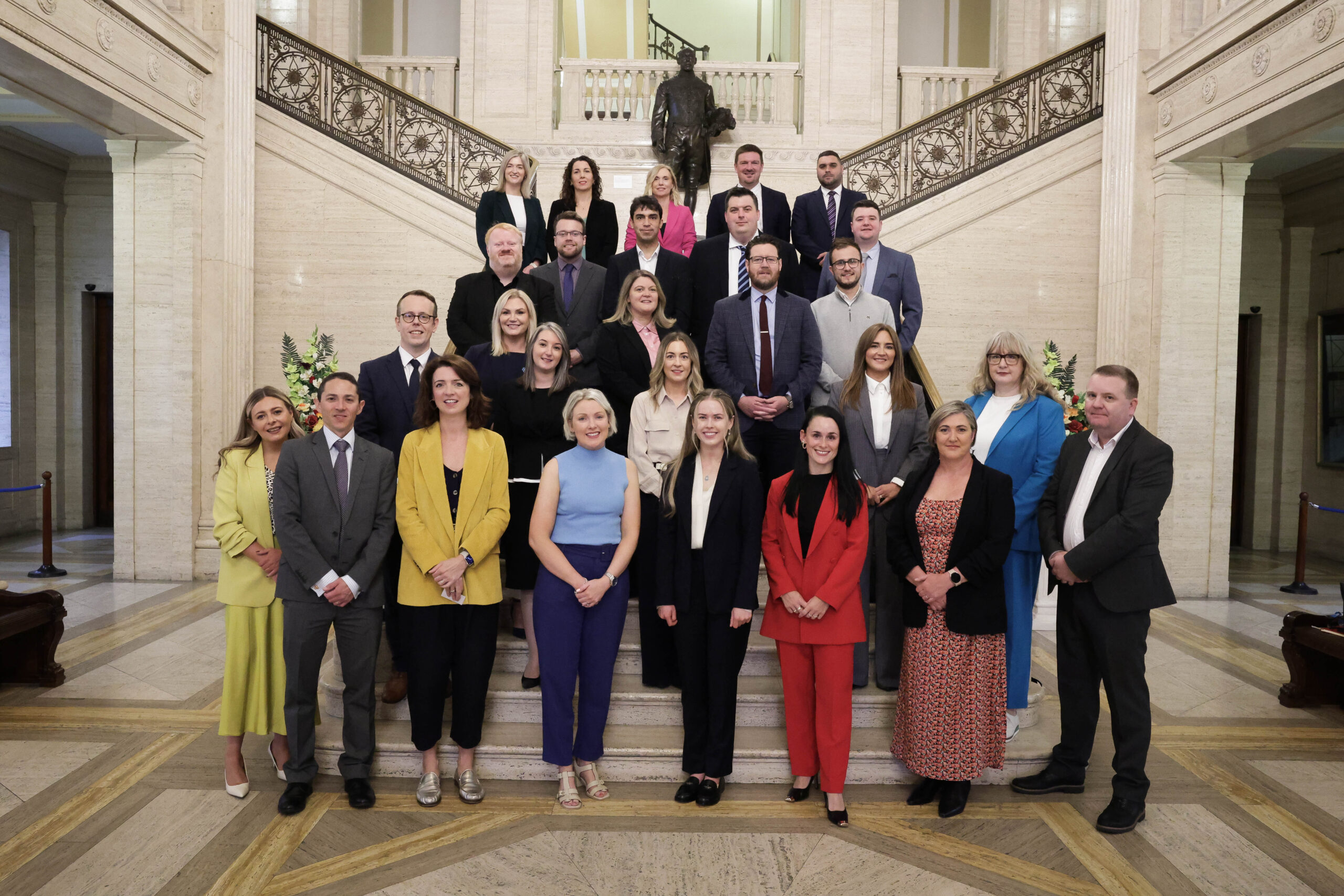 The fourth cohort of the Centre for Democracy and Peace's Fellowship Programme at Tuesday's Official Announcement at Parliament Buildings.